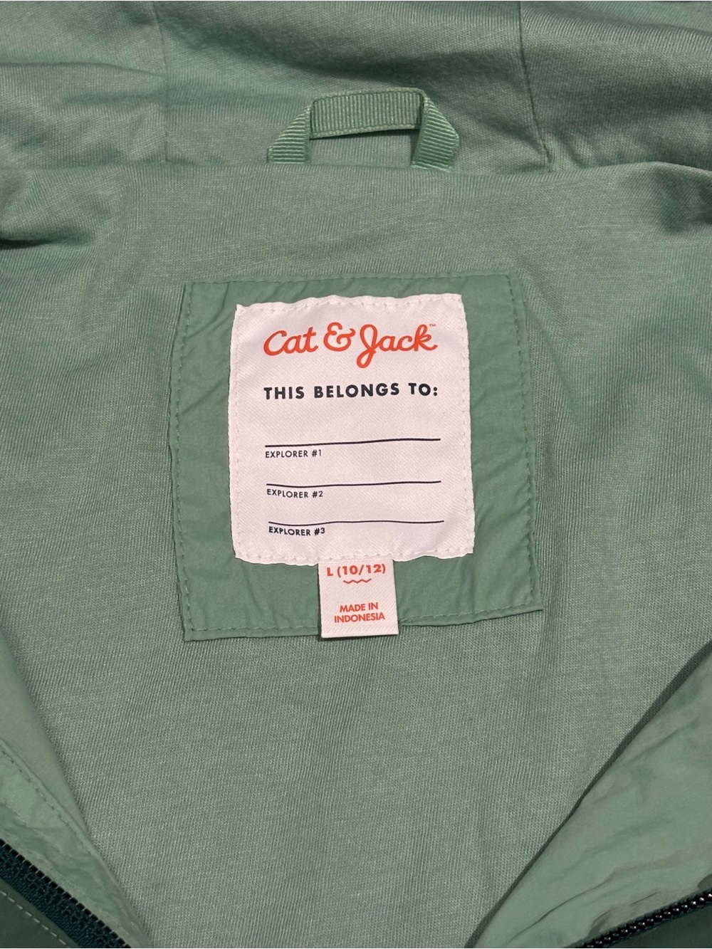 Cat & Jack Boys' Colorblock Windbreaker Jacket Green Size L(10-12) - Picture 9 of 11
